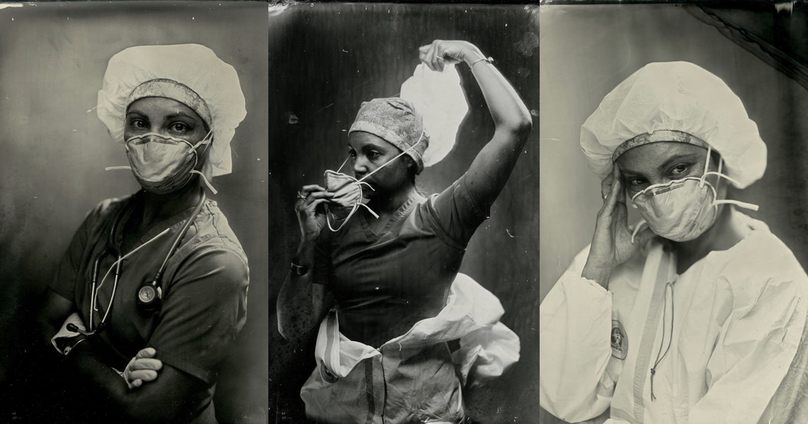 Wet Plate Collodion Portraits of Frontline Medical Workers