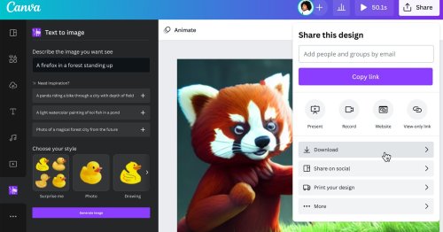 Canva Adds a Free and Unlimited AI Text-to-Image Generator | Flipboard