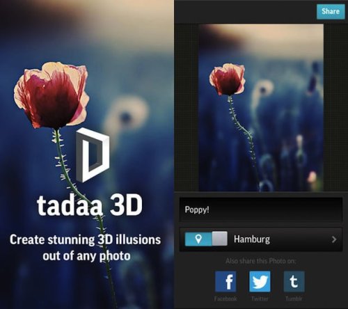 Tadaa 3D: An Instagram-Style Photo App that Creates Neat 3D Illusions