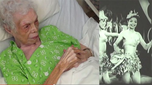102-Year-Old Dancer Looks At Old Imagery of Herself for the First Time