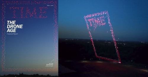 TIME's Latest Cover Photo is a Drone Photo of 958 Drones