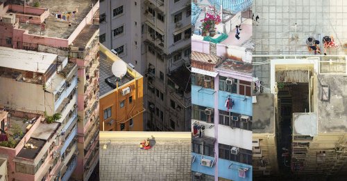 Photos of Daily Life on the Rooftops of Old Buildings in Hong Kong