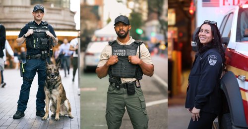 Street Photographer Approaches Cops and Firefighters for Striking Photos
