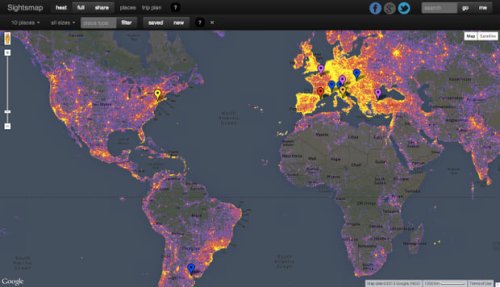 Google Maps Out the Most Photographed Places in the World