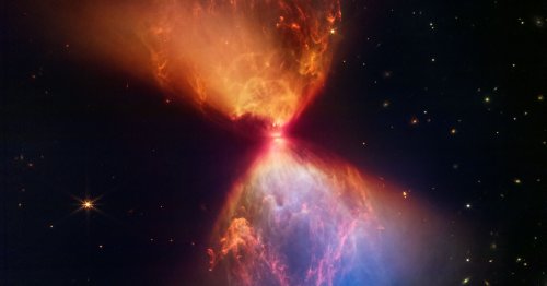James Webb Captures a New Star Forming in a 'Fiery Hourglass'