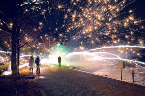 Accidentally Awesome: Fireworks Mishap Results in Amazing New Year's Photo