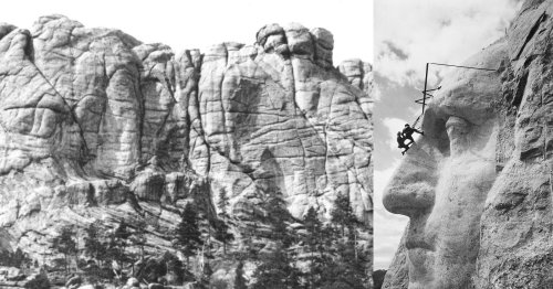 Historical Photos of Mount Rushmore Before the Famous Faces
