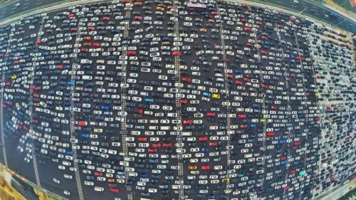 Ridiculous Traffic Jams in China Make for Eye-Popping Aerial Photos