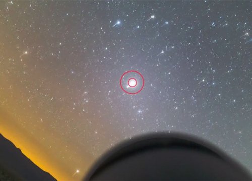 A Time-Lapse from a Telescope's Point of View