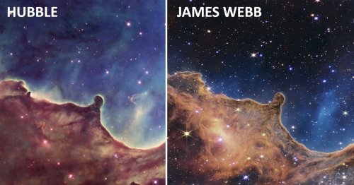 Comparing Webb's First Photos to What Hubble Saw