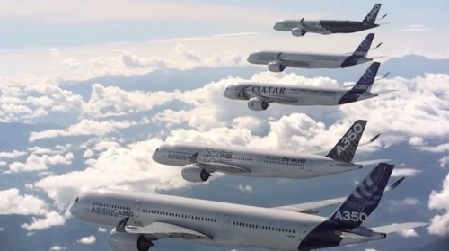 Airbus Captures Five $300M A350 Jetliners Flying Together In This Billion-Dollar Photo Shoot