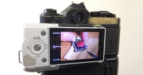 This Guy Turned a Sony Camera Into a Digital Back for His Nikon Film SLR