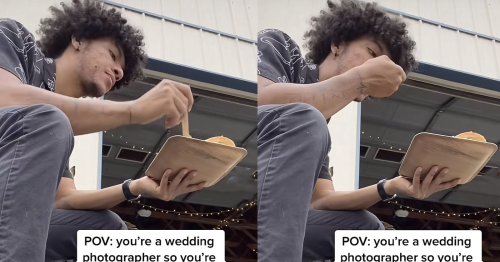 Wedding Photographer Eating Alone Sparks Debate on How They are Treated