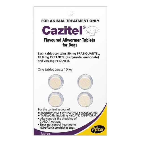 Cazitel Flavoured Allwormer : Buy Cazitel Flavoured Allwormer for Dog at Lowest Price - PetCareClub.com