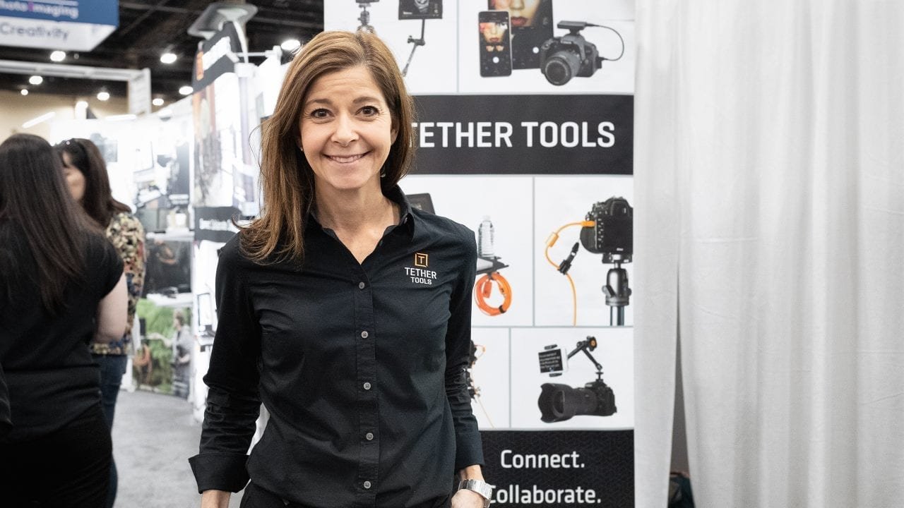 Discussing Tether Tools' new Air Direct at WPPI