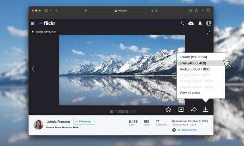Flickr restreint le téléchargement des photos en haute définition