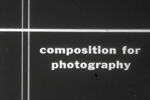Les règles de composition en photographie expliquées dans une vidéo de 1949