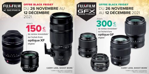 Bon plan Fujifilm : jusqu’à 300 € de remise immédiate sur optiques APS-C et moyen format