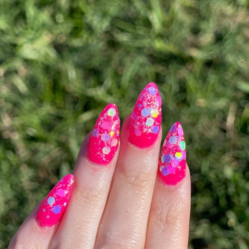 Neon Spring Mani How To