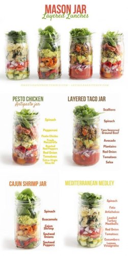 Mason Jar Salads | Recipe | Mason jar meals, Healthy eating, Mason jar salad