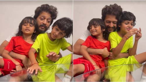 WATCH: Riteish Deshmukh's aww-dorable singing session with sons Riaan and Rahyl will melt your heart