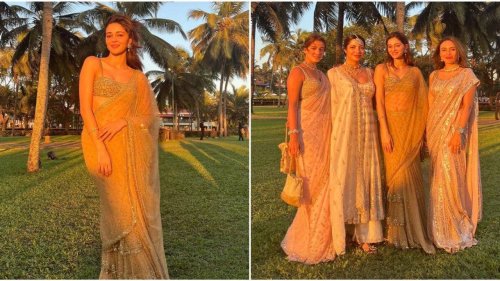 Rakul Preet Singh-Jackky Bhagnani Wedding: Ananya Panday looks resplendent in saree; fans believe Aditya Roy Kapur is behind the lens