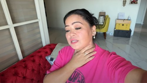 Bharti Singh gets clapper clawed by son Golla; shows her burning marks