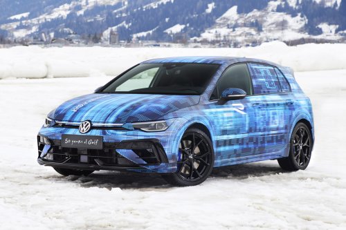 New VW Golf R breaks cover at Ice Race