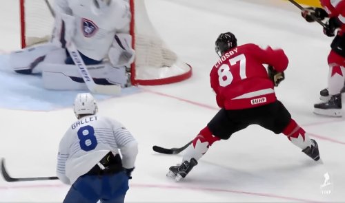 Crosby Nets Goal for Team Canada; Big Win Over France