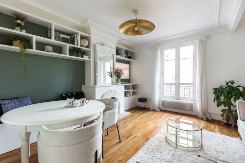 Un appartement de 55m2 à Paris rénové pour une jeune famille