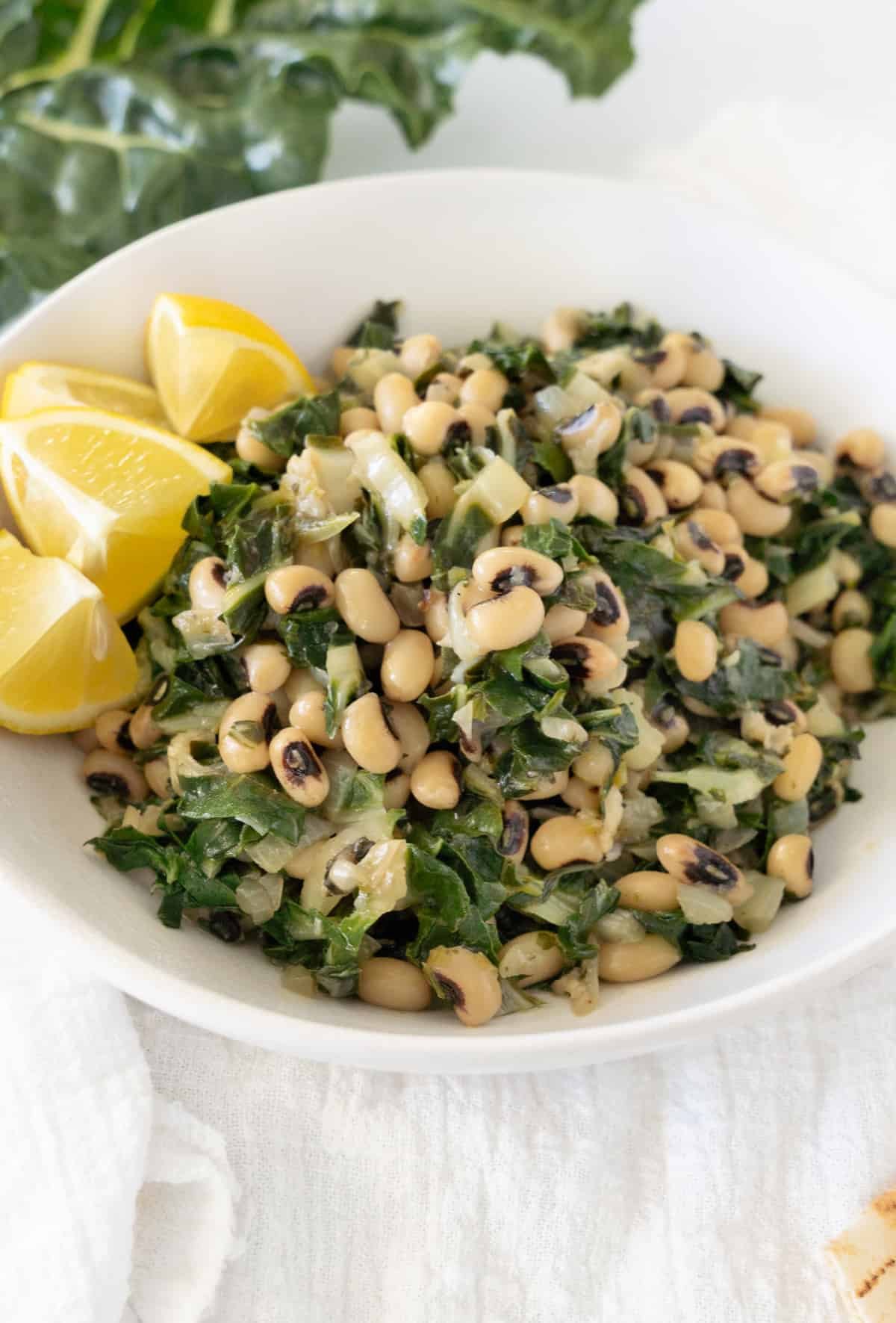 Vegan Black Eyed Peas With Greens (Lebanese)