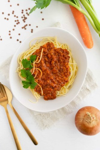 Easy Vegan Lentil Bolognese Sauce