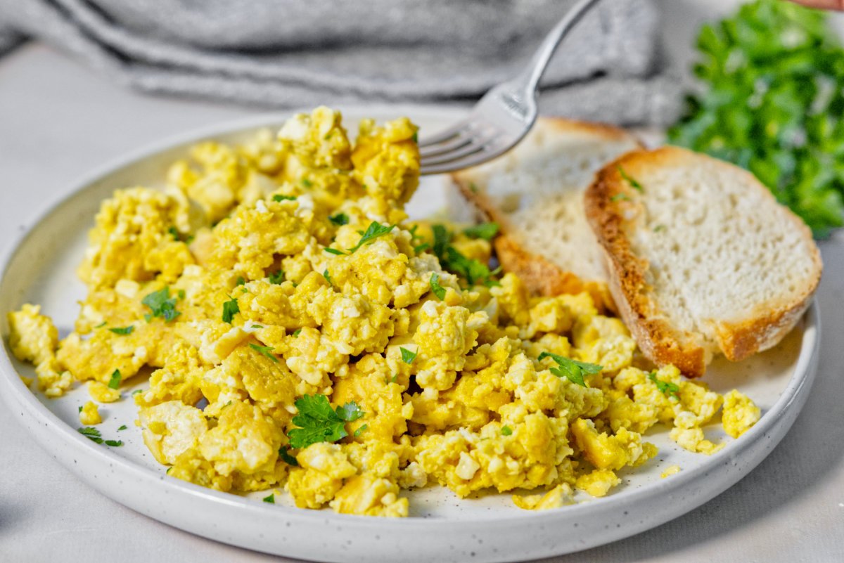 Tofu and Chickpea Flour Scramble