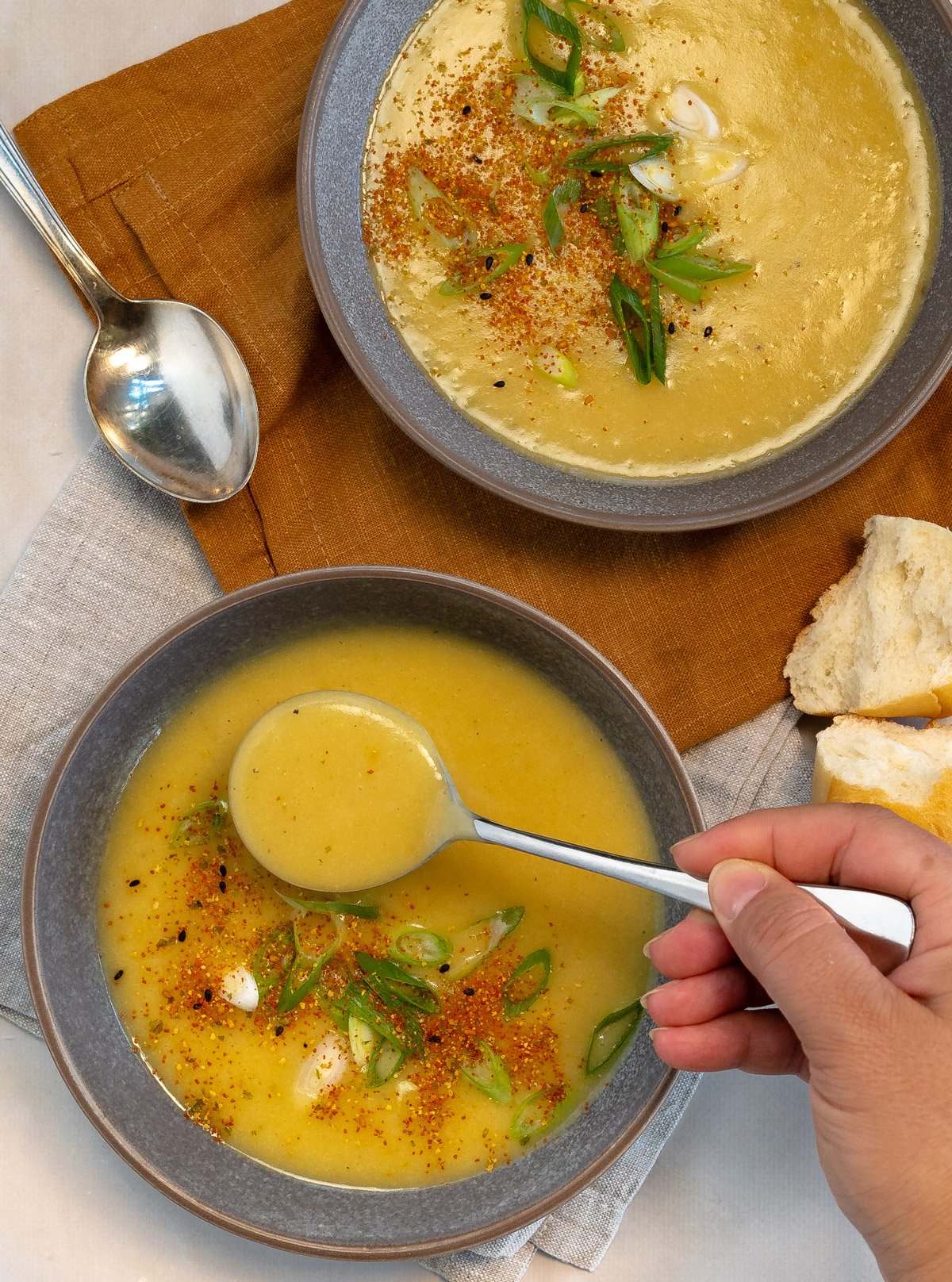 Easy Healthy Potato and Carrot Soup (Low Fat Vegan)