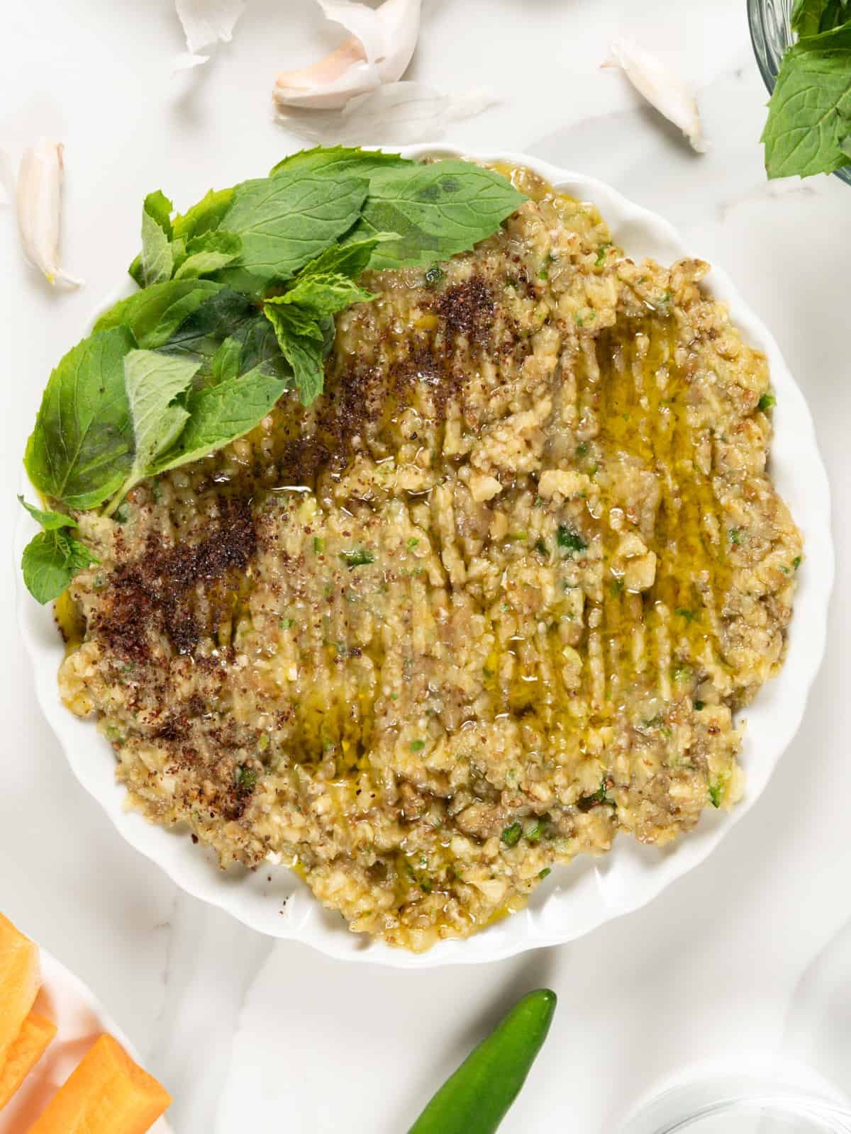 Delicious Moutabal (Eggplant Dip Without Tahini)