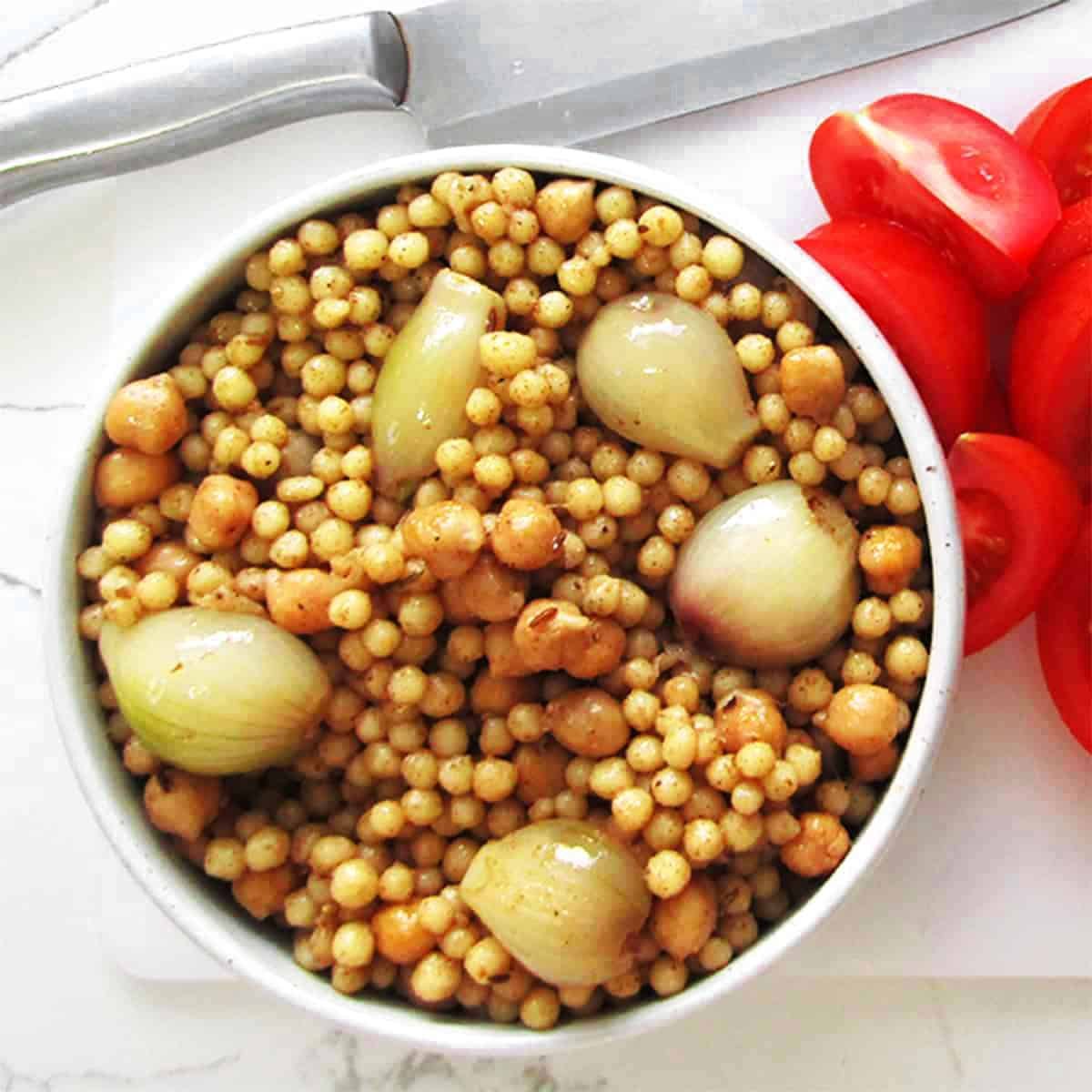 How To Cook Moghrabieh (Vegan Lebanese Pearl Couscous)