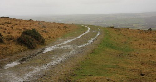 Dartmoor's abandoned tramway leads to red clay 'volcano'