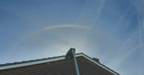 Unusual optical phenomenon captured over Plymouth