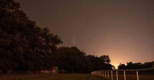 Comet Neowise photo in Devon last night proves Nasa wrong