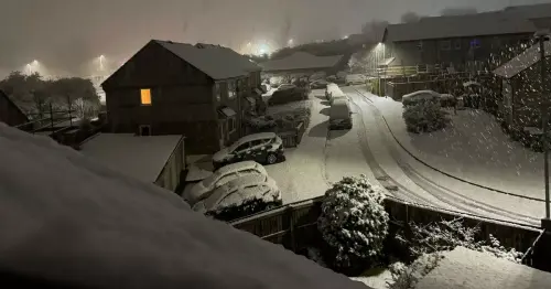 Live: Snow falls as Plymouth hit with thunder and lightning