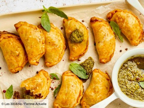 Empanadas aux restes de poulet rôtis, fromage à tartiner et tomates confites : découvrez les recettes de cuisine de Femme Actuelle Le MAG