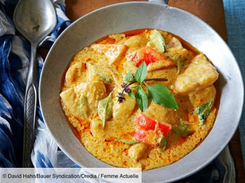 Wok de poisson au curry rouge : découvrez les recettes de cuisine de Femme Actuelle Le MAG