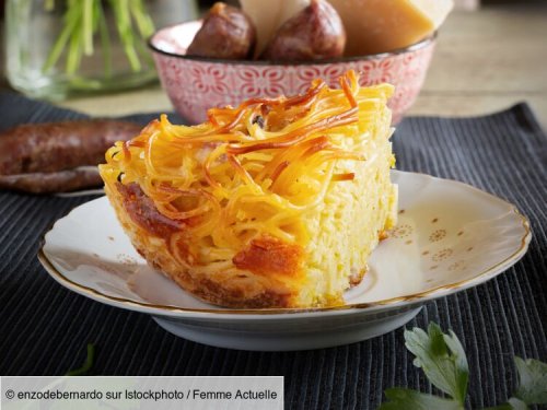 Les tagliatelles en omelette au cantal de Julie Andrieu : une "recette réconfortante à souhait"