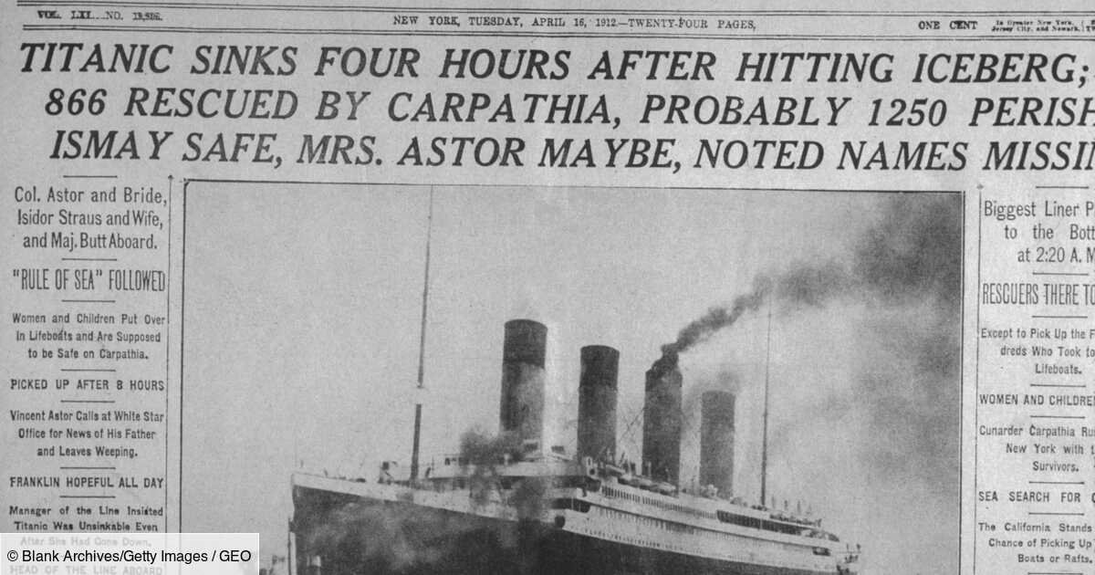 14 avril 1912 : le naufrage du Titanic raconté par les journaux de l'époque