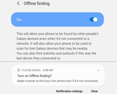 Samsung’s Find My Mobile app can now track your phone without an internet connection
