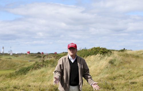 Trump is hoping to take a U.K. summer swing, but it is up in the air