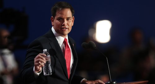 Trump campaign trolls Rubio with bottled water delivery