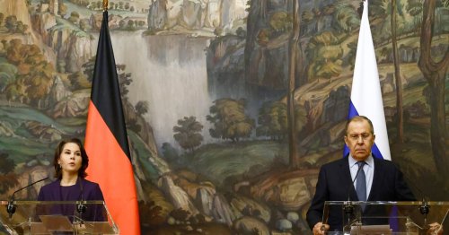 Germany’s Baerbock faces down top Russian diplomat Lavrov in Moscow