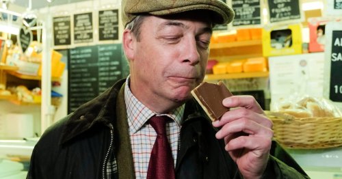 Nigel Farage owns the libs … by gorging on Easter eggs