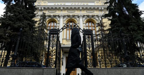 Russian economy to contract under pressure from sanctions, central bank forecasts